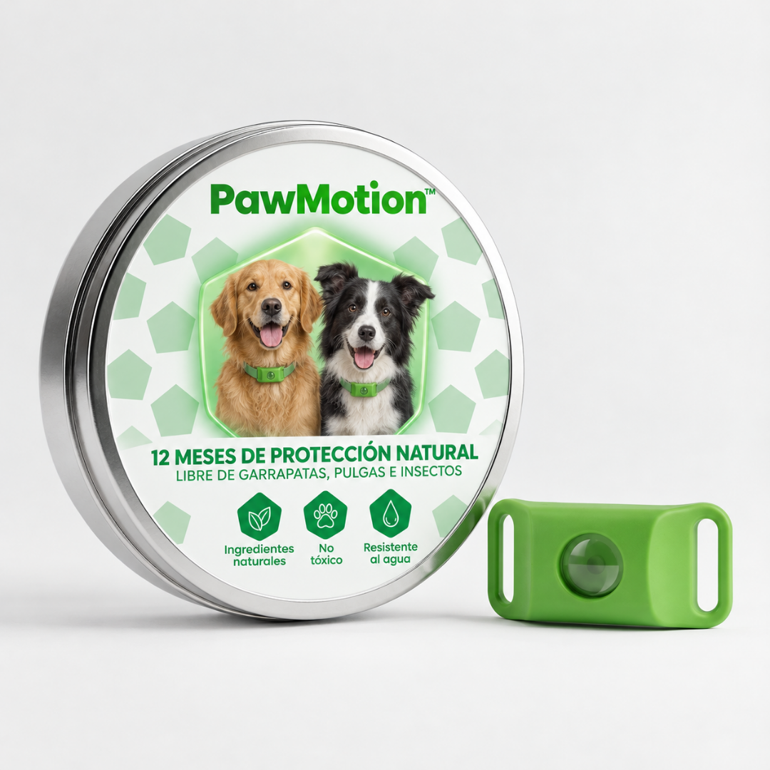 PawMotion™ Collar Antipulgas Natural para Perros - 12 Meses